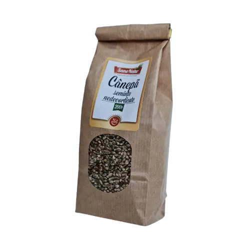 Seminte de canepa nedecorticate, 200g, AdNatura