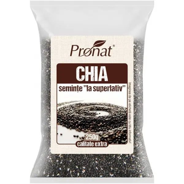 Seminte de Chia BIO, 250 g, Pronat