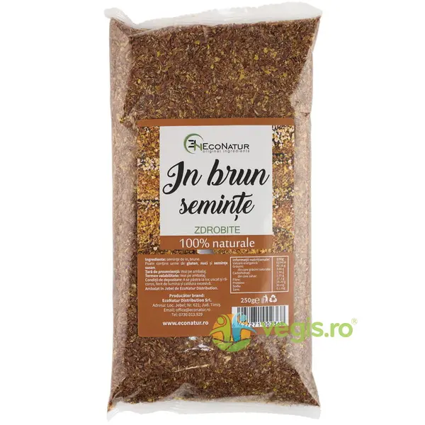 Seminte de In Brun Zdrobite 250g
