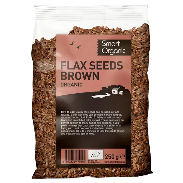 Seminte de in maro bio 250g Smart Organic