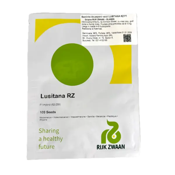 Seminte pepene rosu Lusitana RZ F1 100 seminte - Default Title
