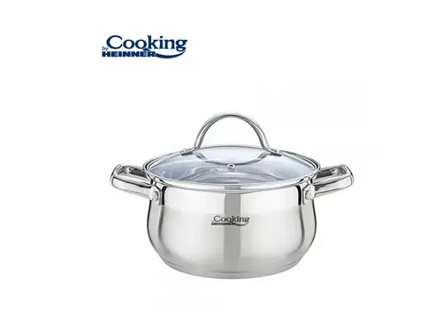 Semioala cu capac Heinner Amira tHR-MSF-036, 20 x 11.5 cm, 3.6 L (Inox)