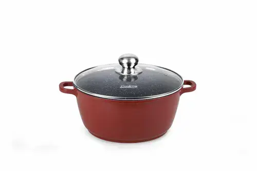 Semioala cu capac HEINNER CALABRIA, 26 x 12cm, 5.3L, aluminiu (Maro)