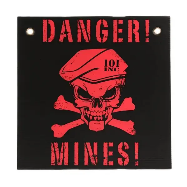 Semn avertizare DANGER! MINES! 101INC - Default Title