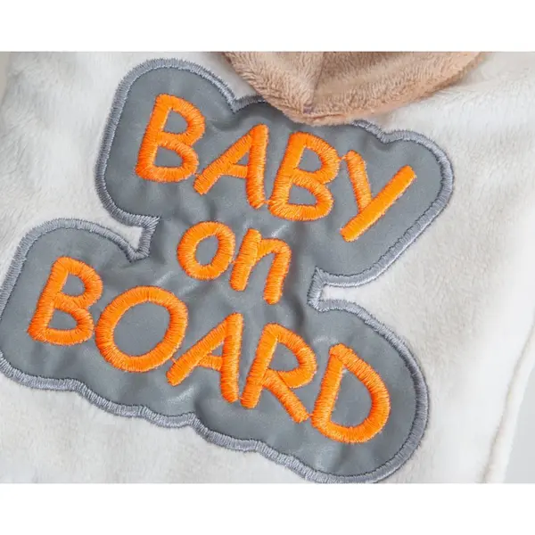 Semn reflectorizant Baby on Board BabyJem Rosu