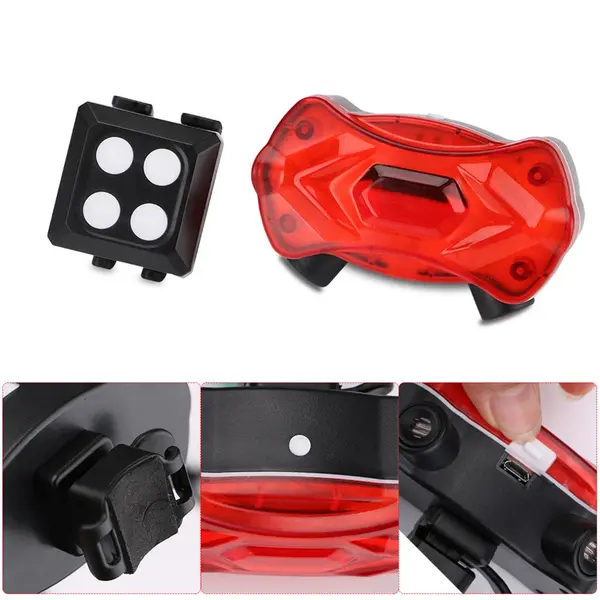 Semnalizare Bicicleta KXK-03 cu Telecomanda Semnalizare si Incarcare USB
