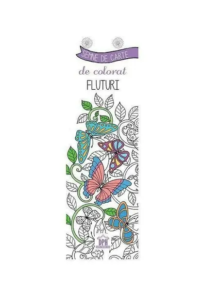 Semne de carte de colorat - Fluturi