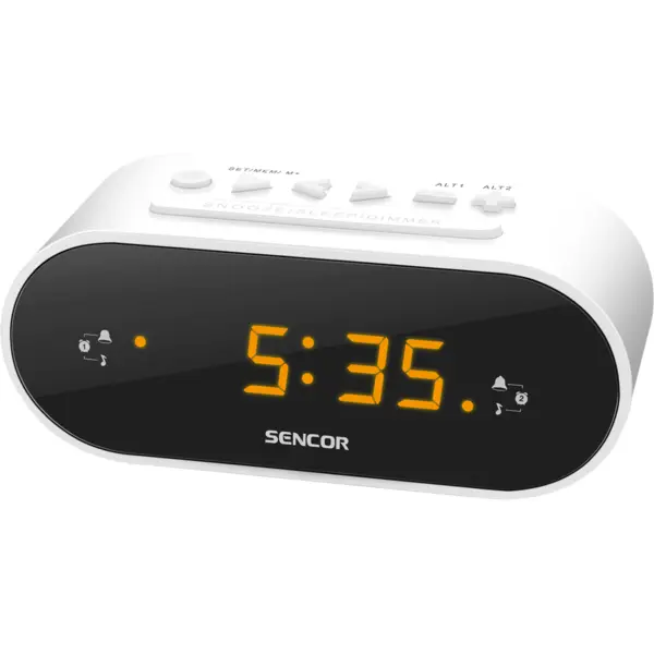 Sencor Ceas desteptator Sencor SRC 1100 cu radio, alb