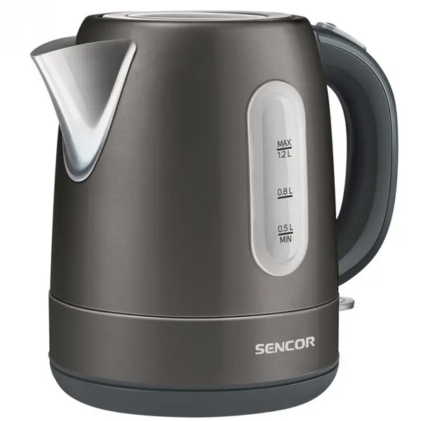 Sencor Fierbator electric, Sencor, Indicator lumina, Inox-Plastic, 1.2 L, 2150 W, Negru