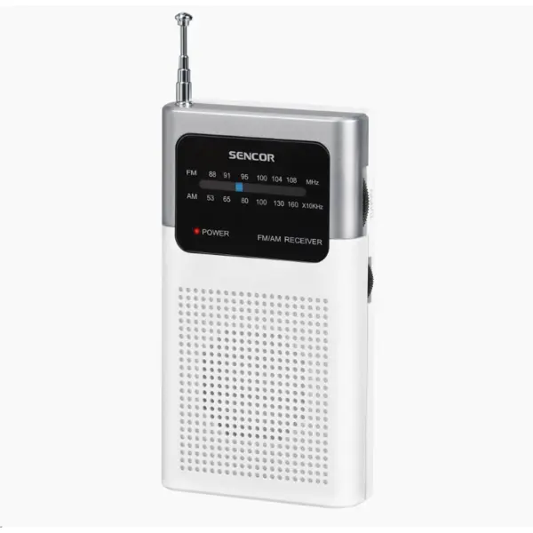 Sencor Radio portabil Sencor SRD 1100 W, AM/FM, Jack 3.5, Alb