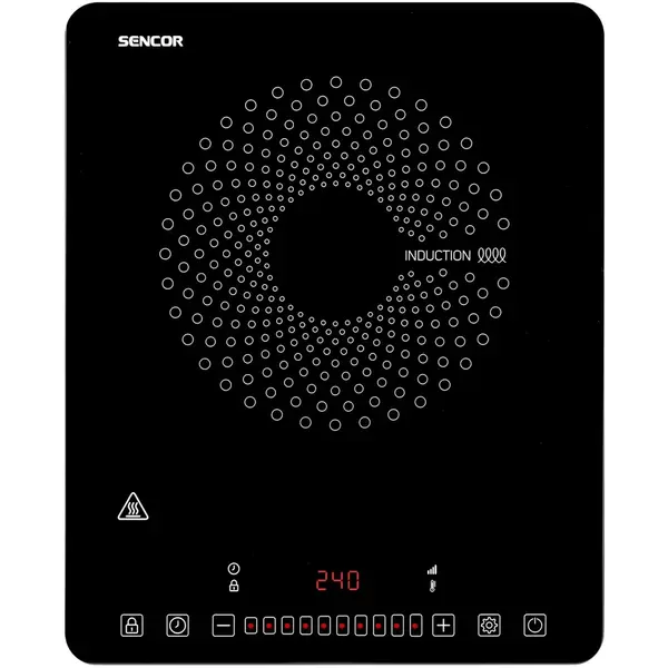 Sencor Sencor SCP 3701BK plita cu inductie, 2000W, 10 niveluri de putere, temporizator de 180 de minute, negru