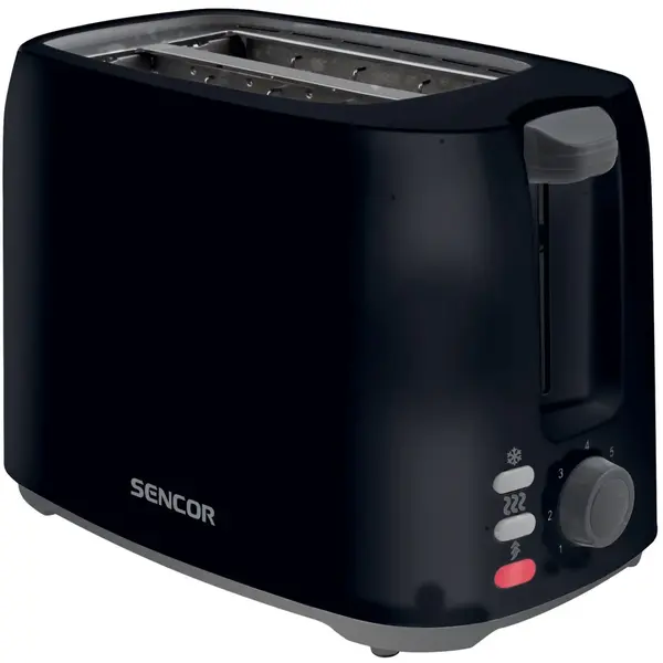 Sencor Sencor STS 2607BK prajitor de paine, 2 felii, 750W, Negru