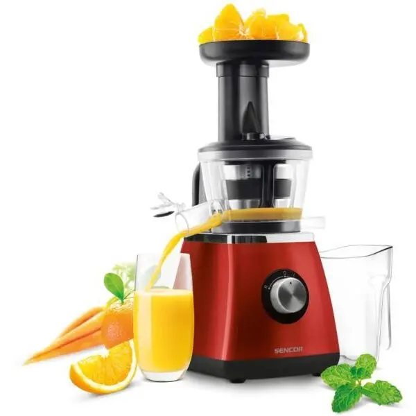 Sencor Storcator fructe Sencor SSJ 4042RD SLOW JUICER, rosu