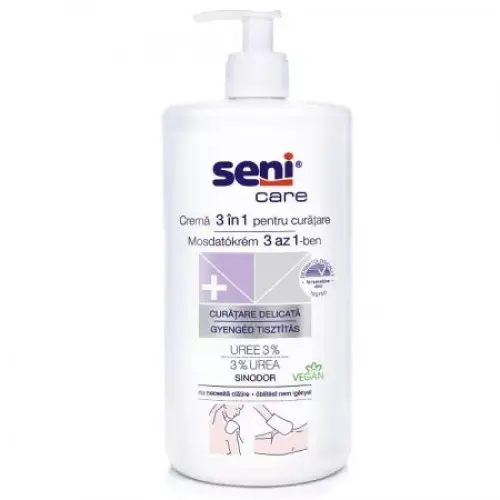 Seni Care crema curatare corp 3 in 1 cu 3% uree, 1000ml Zephyr Labs