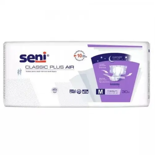 Seni Classic Plus scutece adulti Medium, 30 buc. Zephyr Labs