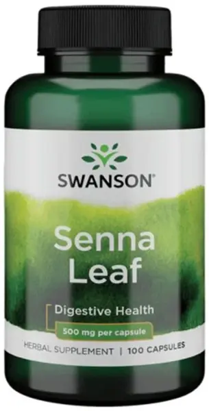 Senna Leaf, 500 mg, 100 capsule, Swanson