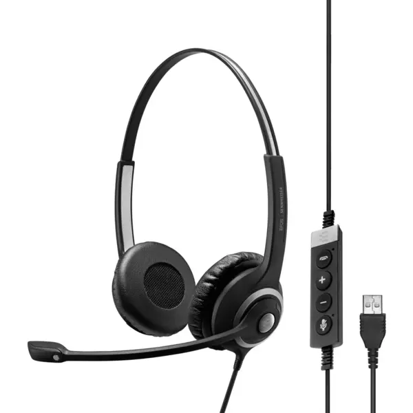 Sennheiser EPOS IMPACT SC 260 USB MS II Casti Prin cablu Banda de fixare pe cap Birou/Call center USB Tip-A Negru (1000579)