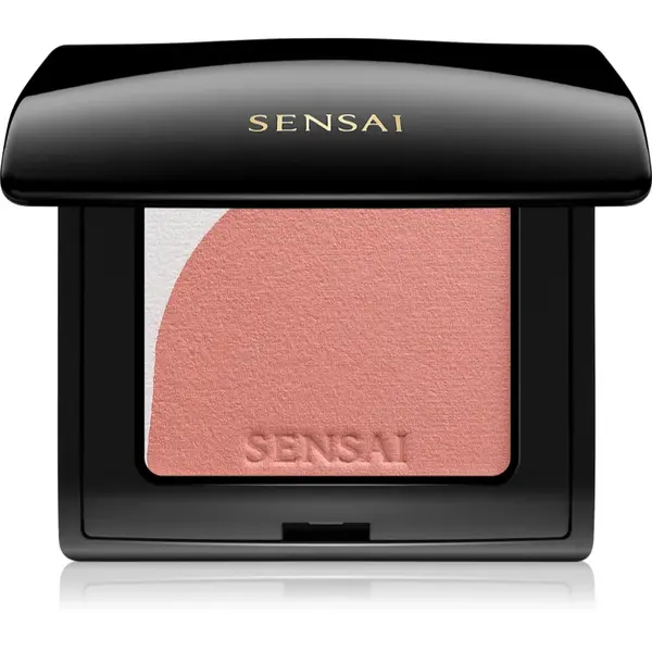 Sensai Blooming Blush blush cu efect iluminator cu pensula culoare 05 Blooming Beige 4 g