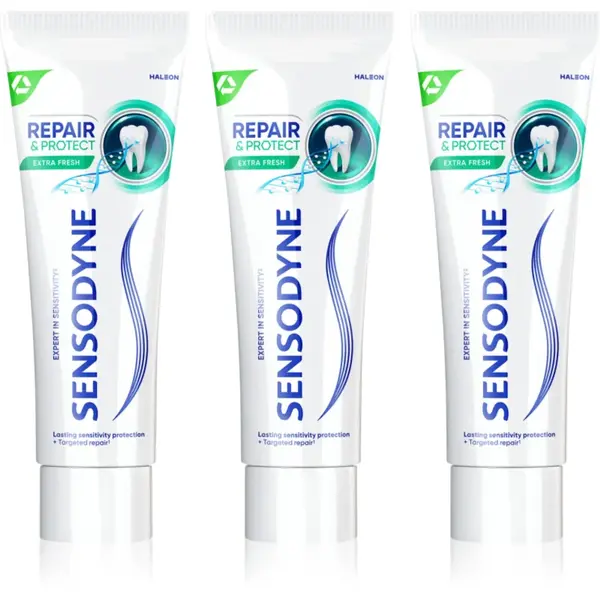 Sensodyne Repair & Protect Extra Fresh pastă de dinți pentru a proteja dintii si gingiile 3x75 ml