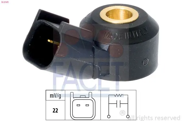 Senzor batai FACET Made in Italy - OE Equivalent 9.3141