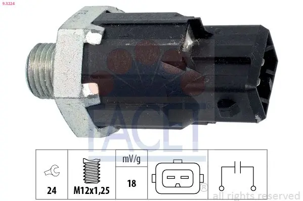 Senzor batai FACET Made in Italy - OE Equivalent 9.3224