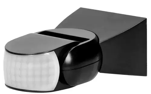 Senzor de miscare ORNO OR-CR-254/B, unghi detectie 180°/360°, 2 senzori, 1200W, IP65, reglarea intensitatii luminii, reglabil vertical si orizontal (Negru)