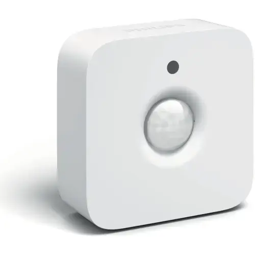 Senzor de miscare Philips HUE Motion, automatizeaza luminile, ZigBee Light Link, IP42, 2 x AAA, Alb
