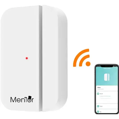 Senzor de Usa/Fereastra Smart wireless WiFI Mentor SY068 cu baterii, 3 ani durata de viata, 2.4GHz