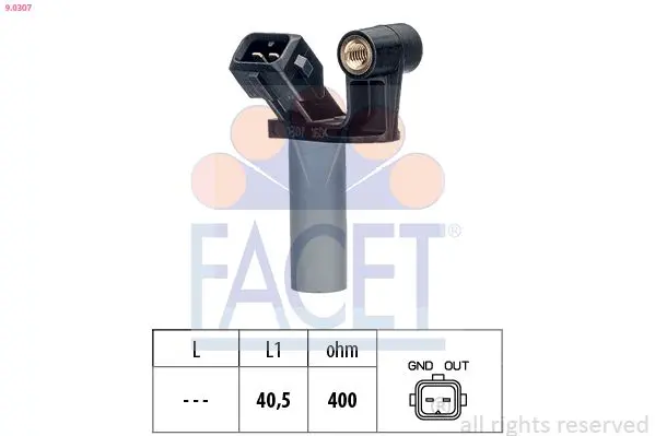 Senzor impulsuri, arbore cotit FACET Made in Italy - OE Equivalent 9.0307