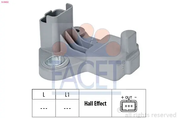 Senzor impulsuri, arbore cotit FACET Made in Italy - OE Equivalent 9.0602
