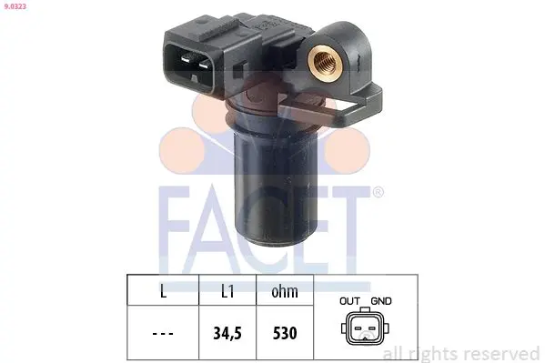 Senzor impulsuri, arbore cotit FACET Made in Italy - OE Equivalent 9.0323