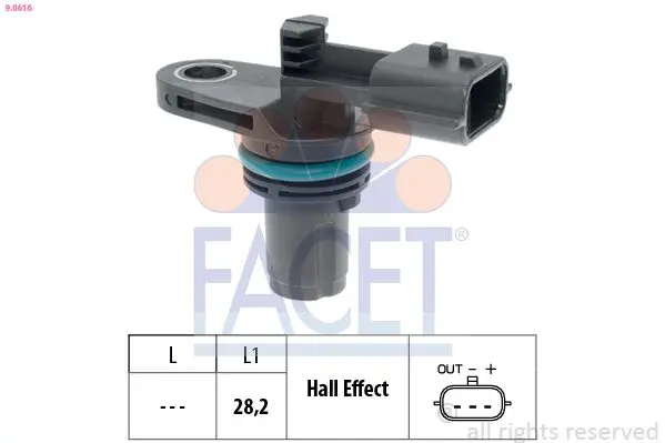 Senzor impulsuri, arbore cotit FACET Made in Italy - OE Equivalent 9.0616