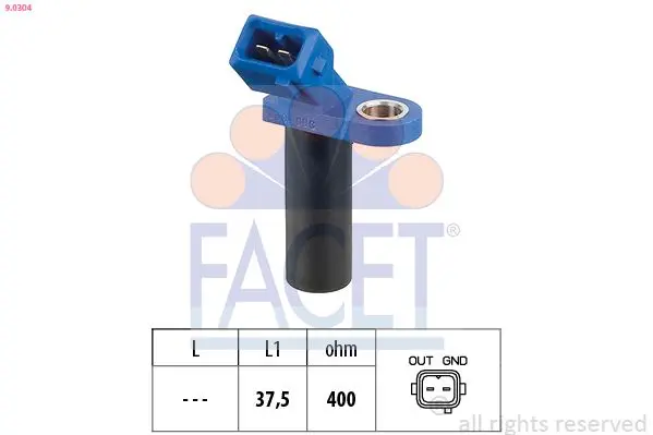 Senzor impulsuri, arbore cotit FACET Made in Italy - OE Equivalent 9.0304