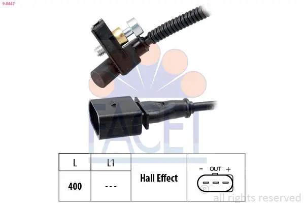 Senzor impulsuri, arbore cotit FACET Made in Italy - OE Equivalent 9.0447