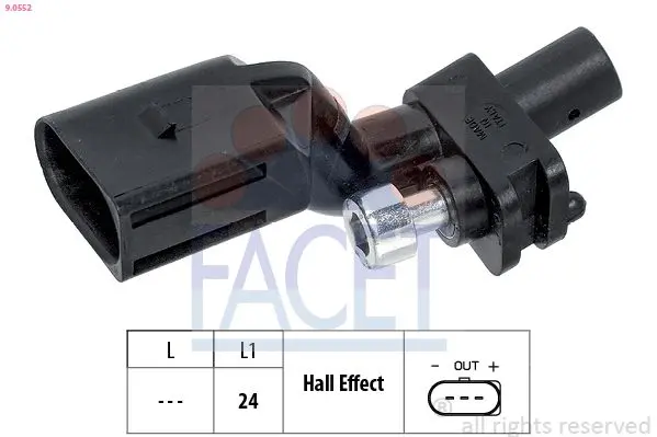 Senzor impulsuri, arbore cotit FACET Made in Italy - OE Equivalent 9.0552