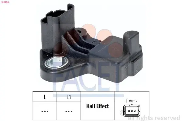 Senzor impulsuri, arbore cotit FACET Made in Italy - OE Equivalent 9.0458