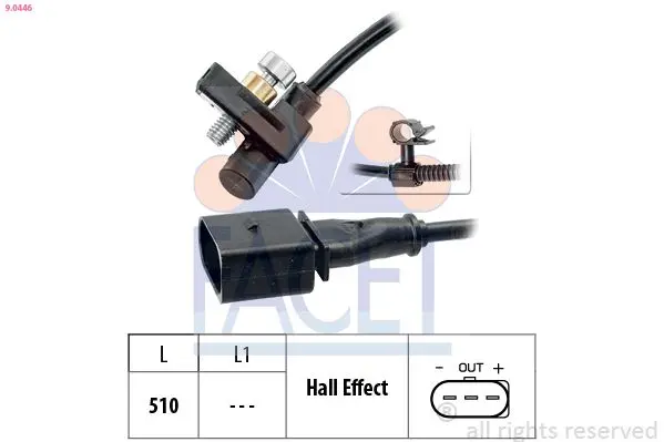 Senzor impulsuri, arbore cotit FACET Made in Italy - OE Equivalent 9.0446