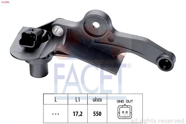 Senzor impulsuri, arbore cotit FACET Made in Italy - OE Equivalent 9.0298