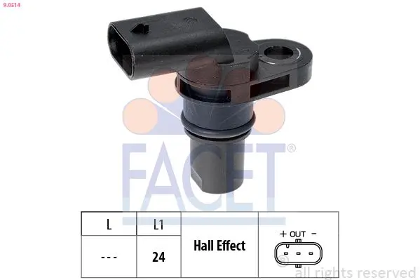 Senzor impulsuri, arbore cotit FACET Made in Italy - OE Equivalent 9.0514