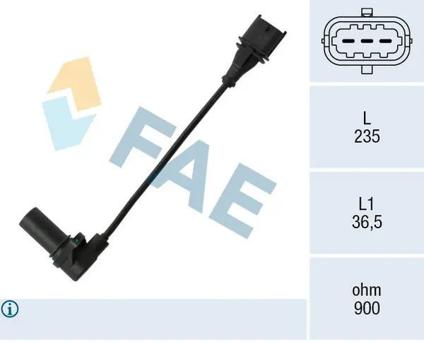 Senzor impulsuri, arbore cotit FAE 79068