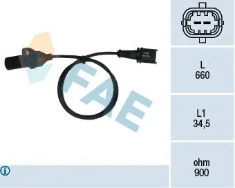 Senzor impulsuri, arbore cotit FAE 79220