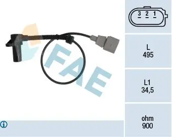 Senzor impulsuri, arbore cotit FAE 79311