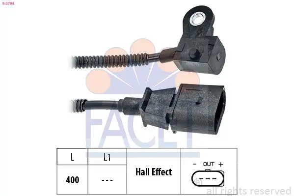 senzor,pozitie ax cu came FACET Made in Italy - OE Equivalent 9.0794