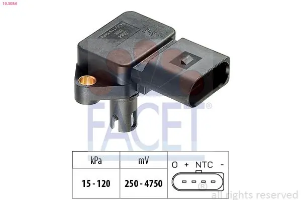 senzor presiune aer FACET Made in Italy - OE Equivalent 10.3084
