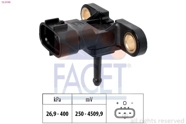 senzor presiune aer FACET Made in Italy - OE Equivalent 10.3198