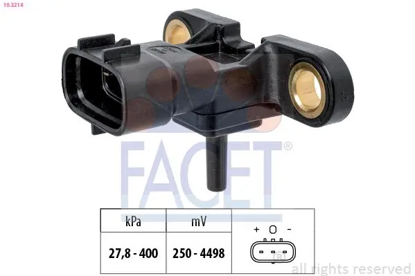 senzor,presiune supraalimentare FACET Made in Italy - OE Equivalent 10.3214