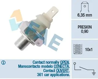 Senzor presiune ulei FAE 12930