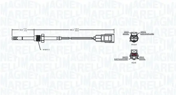 Senzor temperatura evacuare VOLVO S60 I, V70 II, XC70, XC90 I 2.4D intre 2001-2014