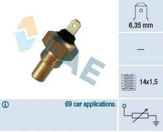 senzor,temperatura lichid de racire FAE 31460