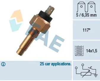 Senzor temperatura lichid racire (numar pini: 2, negru) BMW Seria 5 (E28), 6 (E24), 7 (E23), 7 (E32) 2.8-3.5 intre 1975-1994